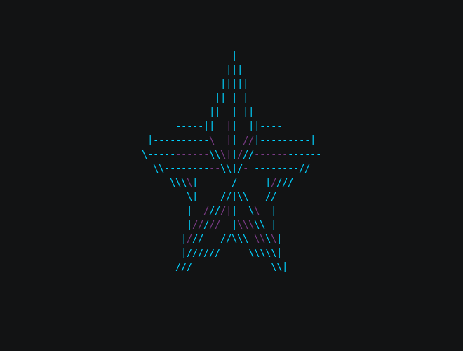 The same star drawn as edges, showing the triangles in its caps